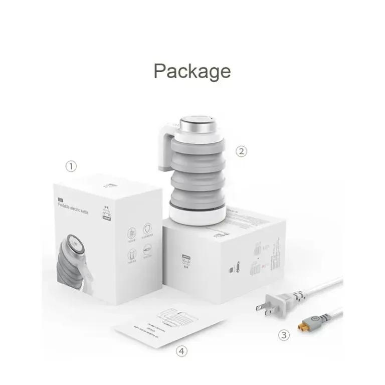 کتری برقی تاشو خودرو مدل JP 500ML سیلیکونی image gallery