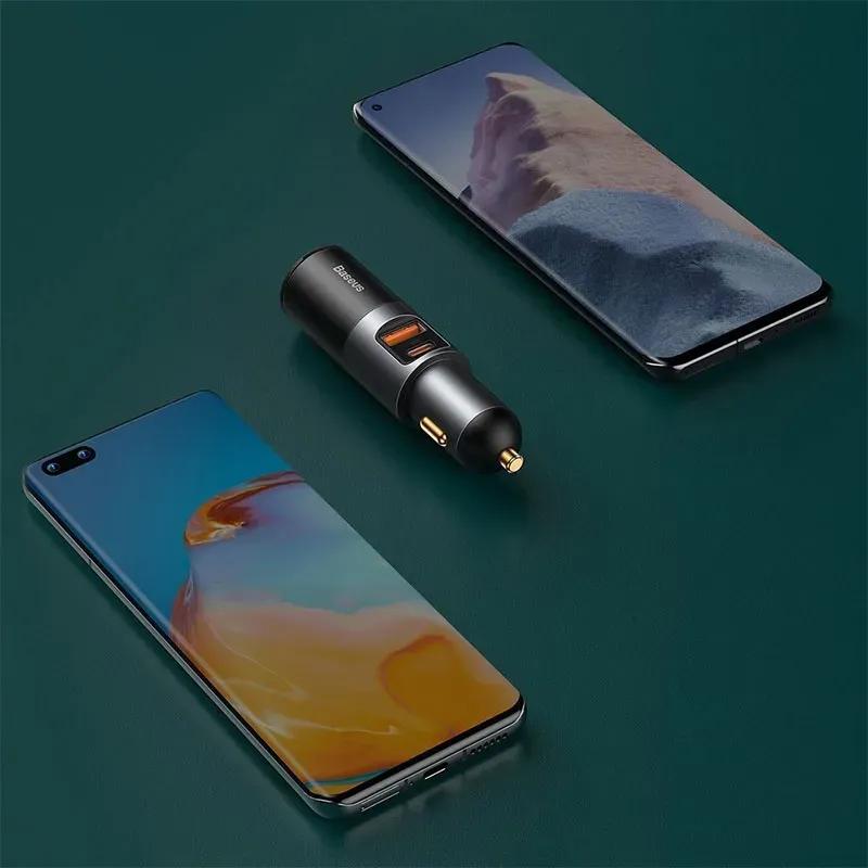 شارژر فندکی باسئوس مدل CCBX-120CX 2in1 image gallery