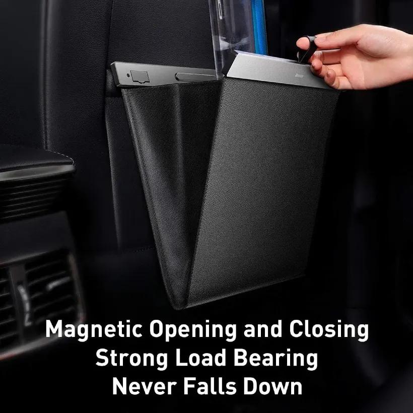 سطل زباله چرمی تاشونده خودرو باسئوس مدل CRLJD-A01 image gallery