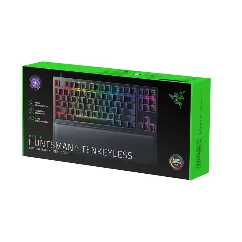 کیبورد گیمینگ با سیم ریزر مدل Razer Huntsman V2 Tenkeyless image gallery
