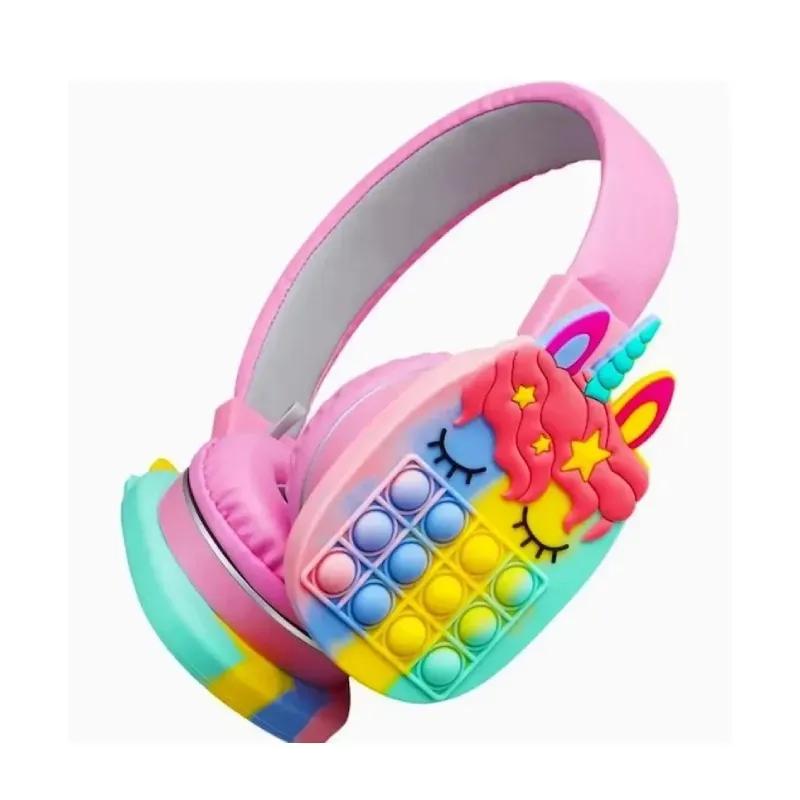 هدفون بلوتوثی طرح اسب تک شاخ مدل JK-009 image gallery