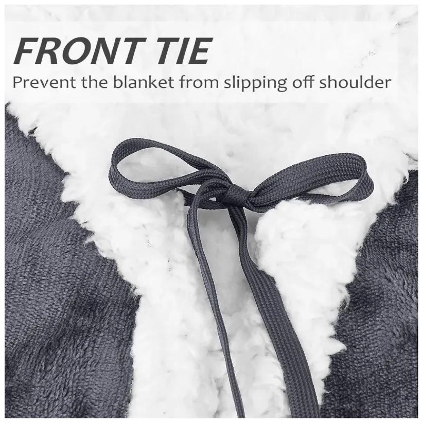 پتو مسافرتی مدل تن پوش طرح Bear سایز 120x170 سانتی متر image gallery