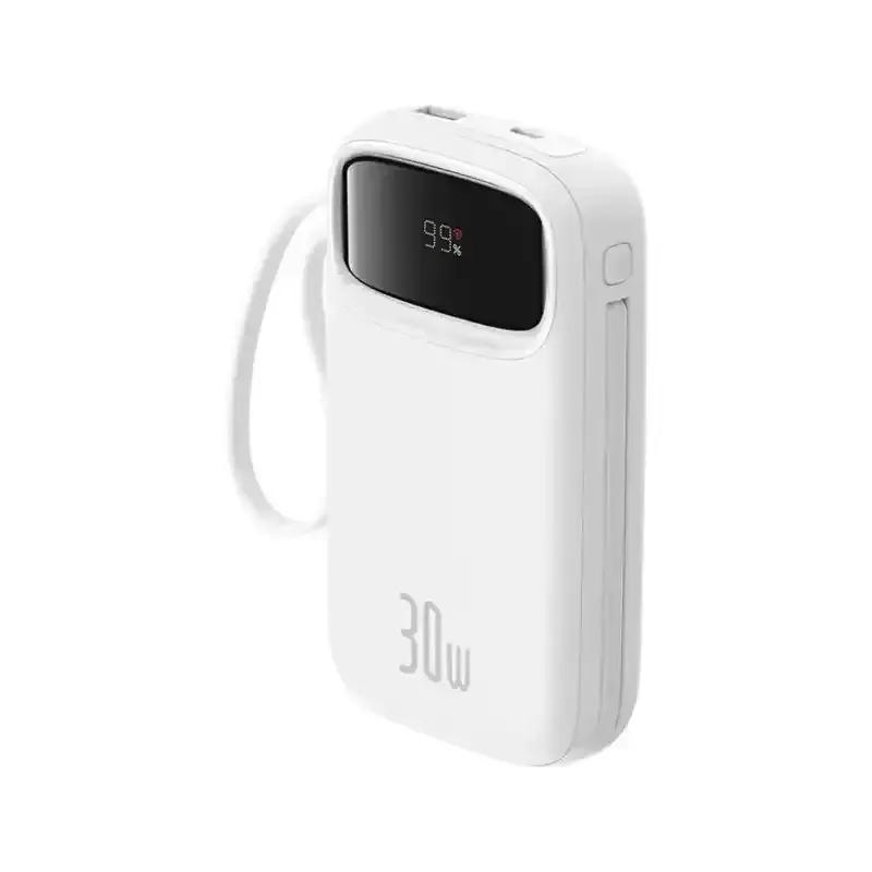 پاوربانک باسئوس مدل Qpow2 DualCable-30w با ظرفیت 20000 میلی‌آمپر ساعت image gallery