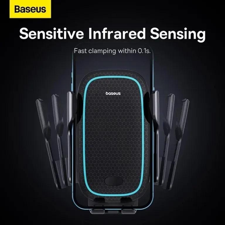 هولدر دریچه کولری و شارژر وایرلس بیسوس مدل BS-CM023 Milky Way Pro C40357000111-00 توان 15 وات image gallery