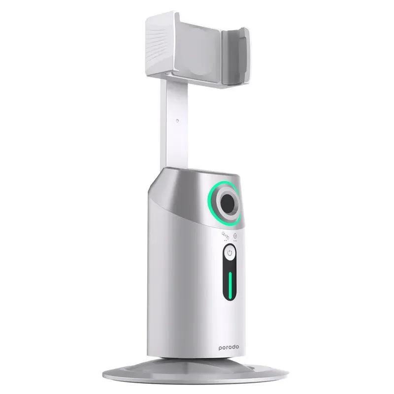 گیمبال و استبلایزر موبایل پرودو مدل  360 Rotating AI Tracking Mount PD-GAIFTGR با تشخیص حرکت image gallery