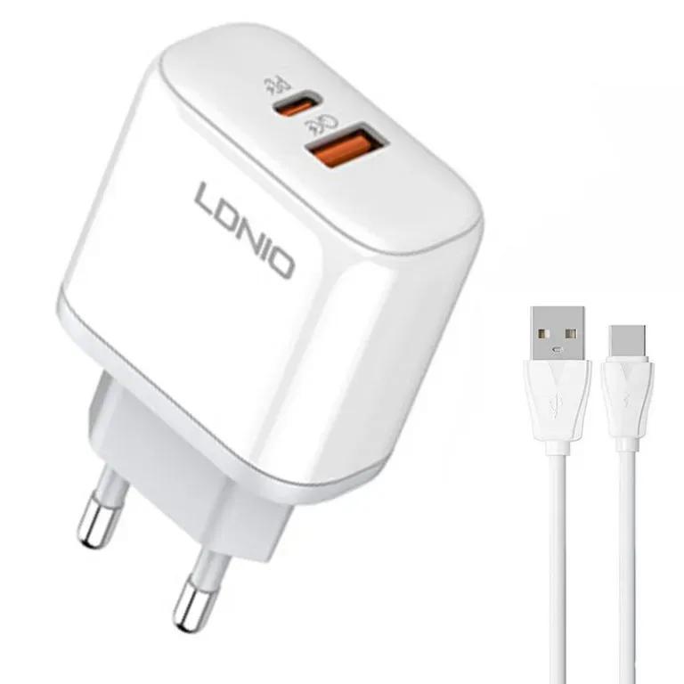 شارژر دیواری الدینیو مدل A2526C توان 45 وات به همراه کابل image gallery