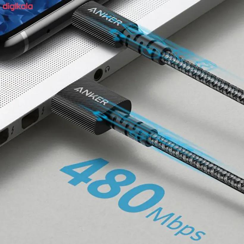 کابل شارژ USB-A to USB-C انکر مدل PowerLine Select Plus A8023 با طول 180 سانتی‌متر image gallery