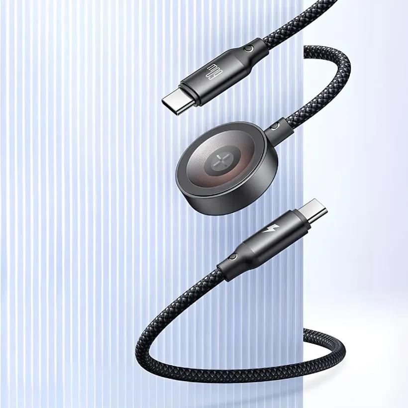 کابل Type-C به Type-C و شارژر اپل واچ مک دودو مدل  CA-220 Cable Wireless Charger توان 60 وات image gallery