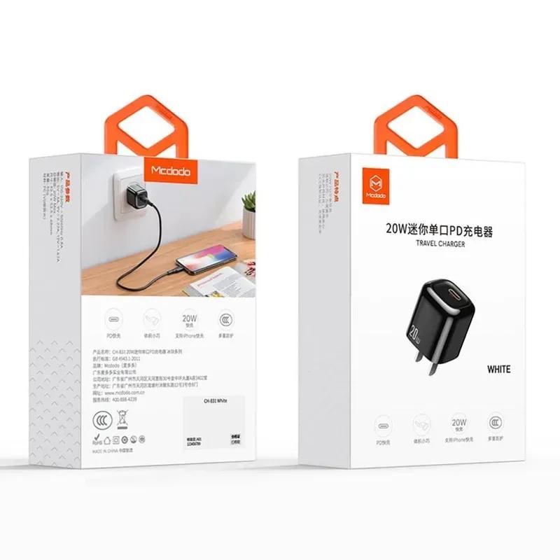 شارژر دیواری مک دودو مدل CH-8291 PD Type C Mini Charger توان 20 وات image gallery