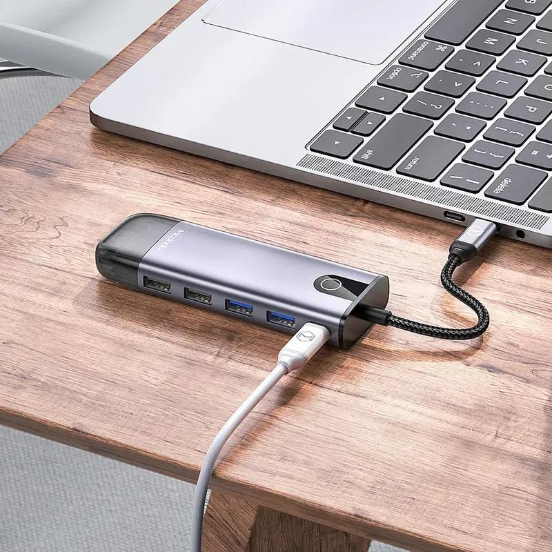 هاب 10 پورت تایپ سی مک دودو مدل HU-7420 10 in 1 USB-C HUB USB3.0 HDMI 4K image gallery