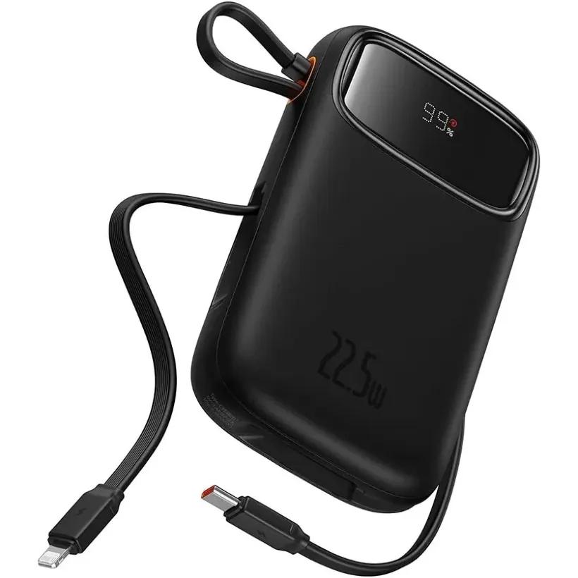 پاوربانک 20000 باسئوس مدل QPow 2 P10055009113-00 توان 30 وات با کابل متصل image gallery