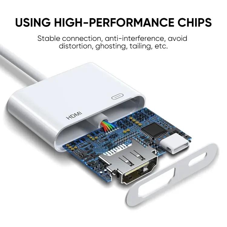تبدیل لایتنینگ اتصال همزمان شارژر و HDMI مدل S-H141 image gallery