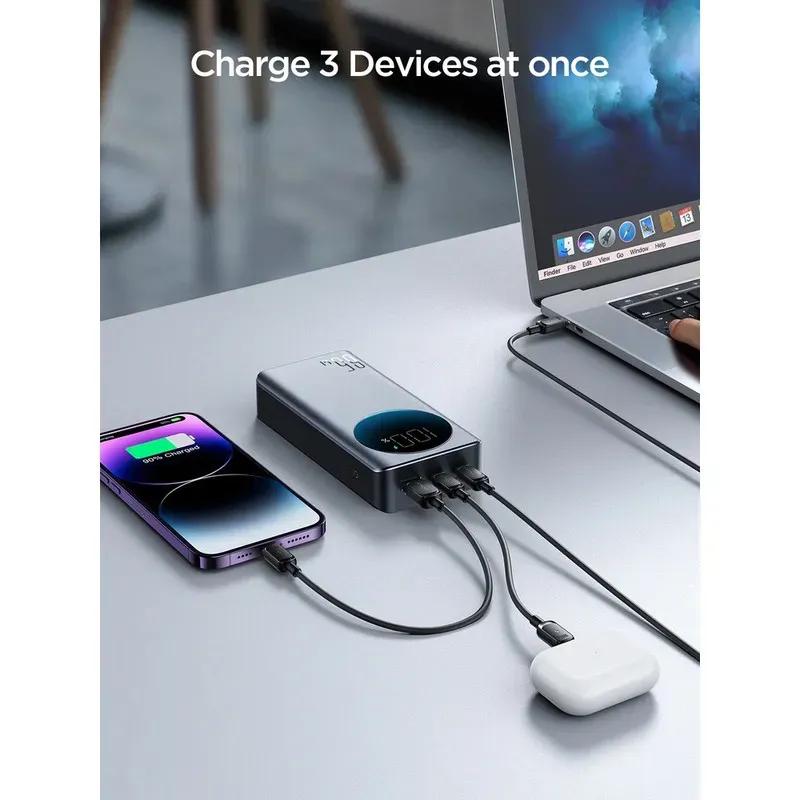 پاوربانک 20000 فست شارژ جویروم مدل JR-PBF04 توان 65 وات image gallery