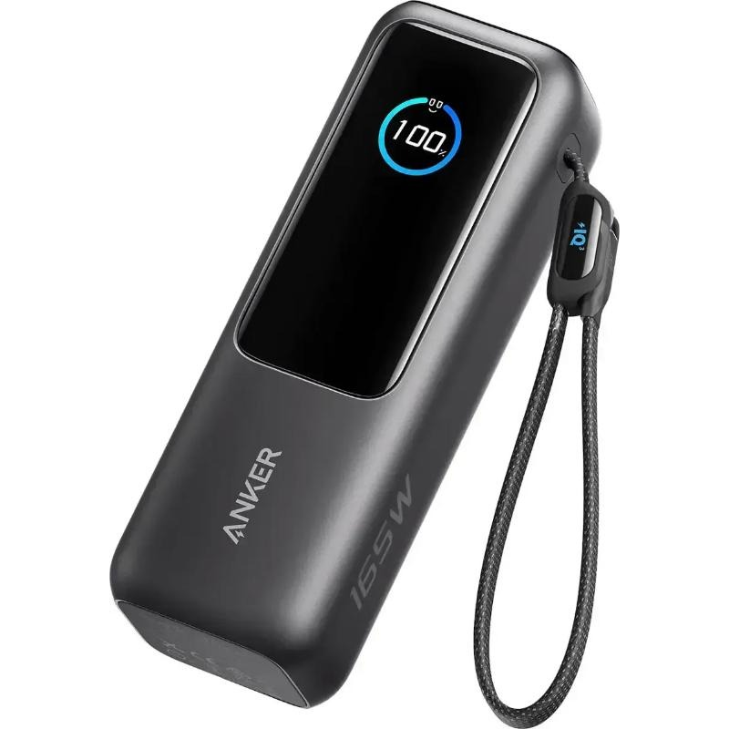 پاوربانک 25000 انکر مدل A1695 Zolo Power Bank توان 165 وات همراه با کابل متصل image gallery