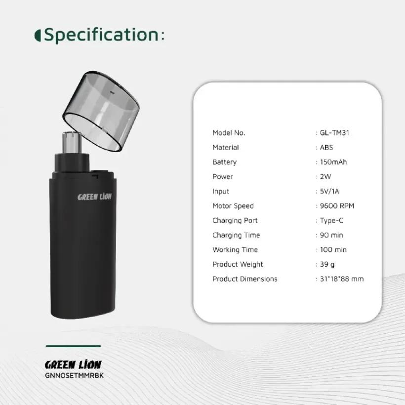 موزن گوش و بینی شارژی گرین لاین مدل Nose Pro image gallery