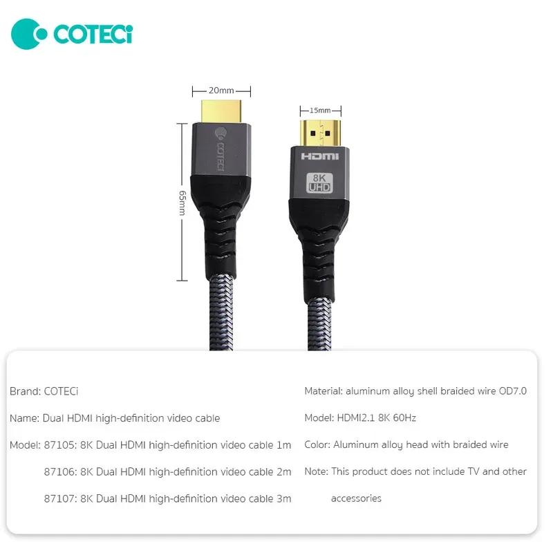 کابل HDMI کوتتسی مدل 8K HDR HDMI 2.1 87106 طول 2 متر image gallery