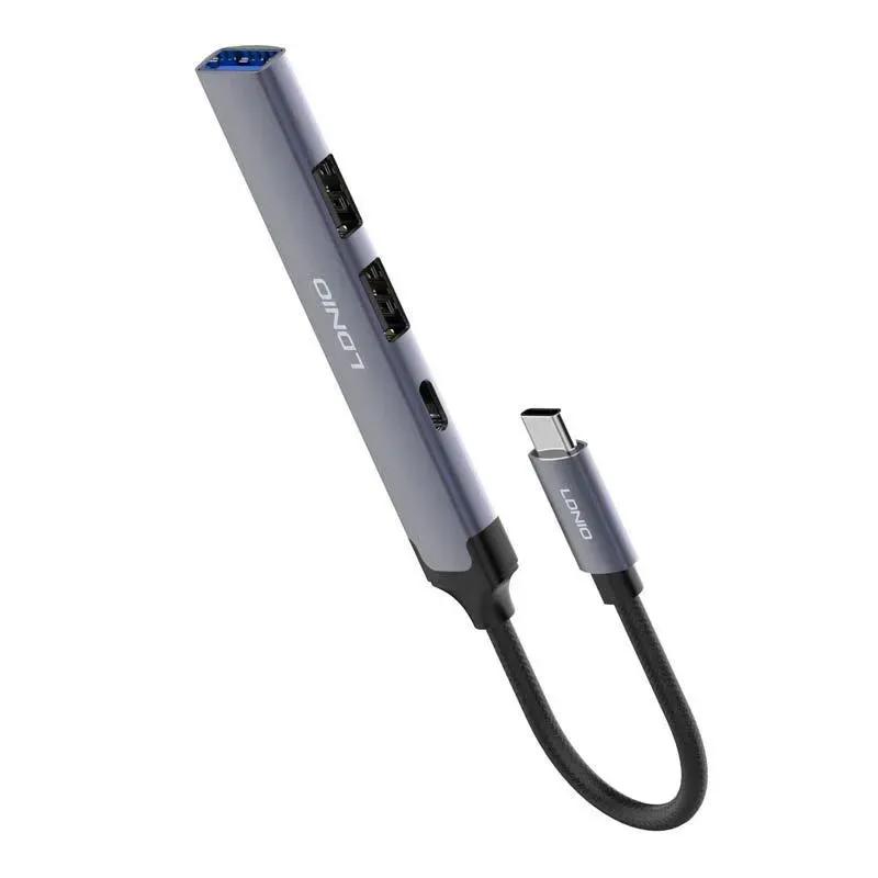 هاب 4 پورت تایپ سی الدینیو مدل DS-34C image gallery