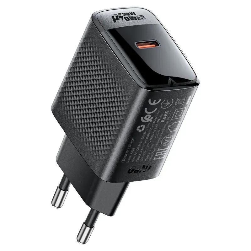 شارژر دیواری ایس فست مدل A102 PD30W GaN Fast Charger توان 30 وات image gallery