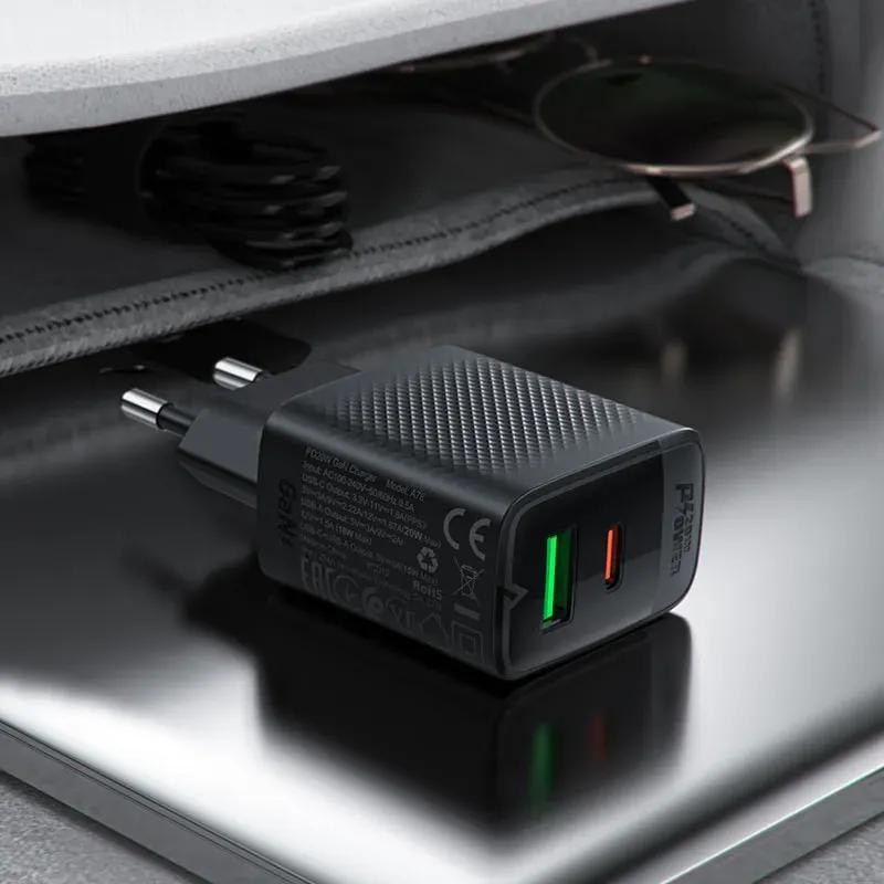 شارژر دیواری ایس فست مدل A78 PD20W GaN Fast Charger توان 20 وات image gallery