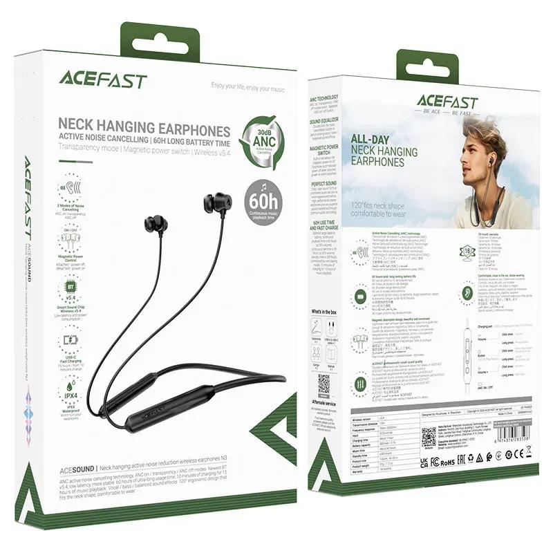 هندزفری بلوتوث گردنی ایس فست مدل N3 Wireless Earphones image gallery
