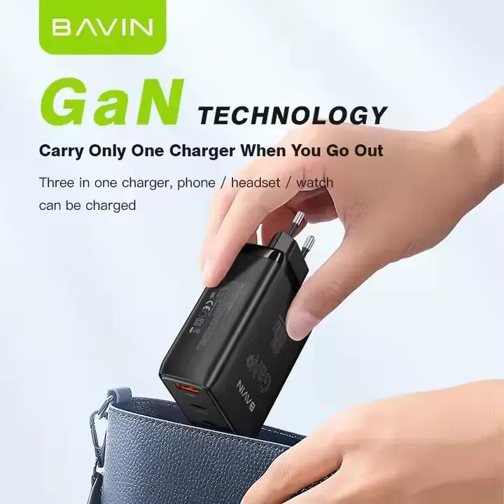 شارژر دیواری باوین مدل PC917Y GaN توان 100 وات image gallery
