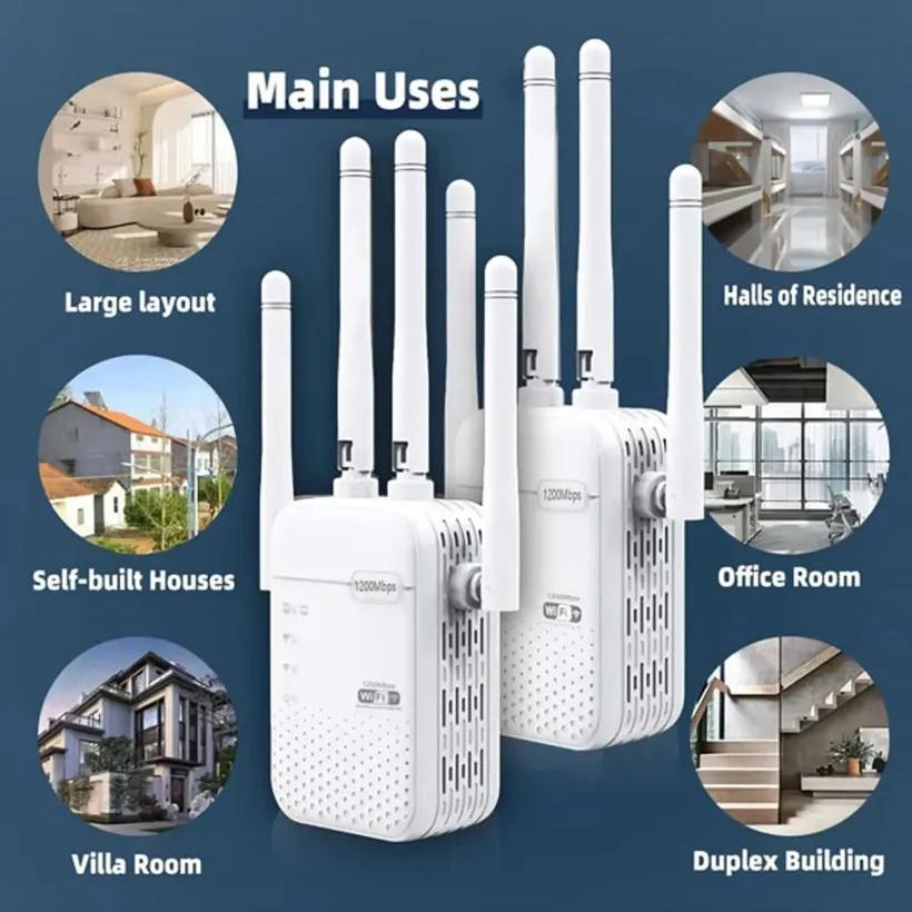 تقویت کننده آنتن وای فای بیوا مدل Inteligent Wireless WiFi Signal Amplifier AC1200 N300 image gallery