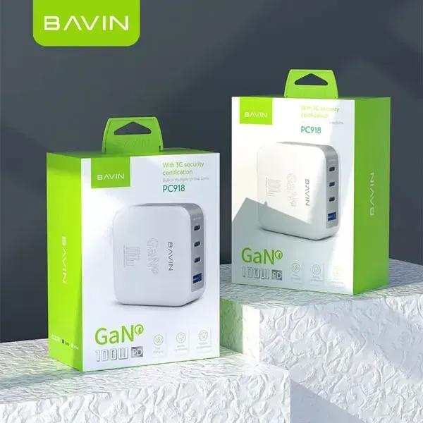 شارژر دیواری باوین مدل PC918Y GaN توان 100 وات image gallery