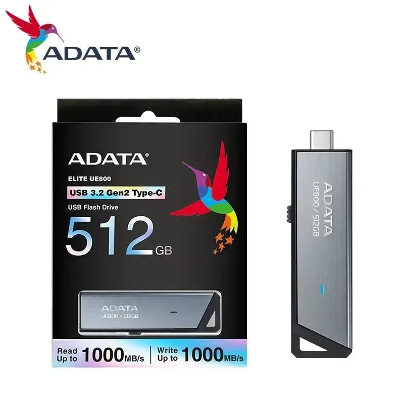 فلش مموری USB 3.2 Gan2 Type-C ای دیتا مدل UE800 ظرفیت 512 گیگابایت image gallery