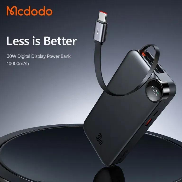 پاوربانک 10000 مک دودو  مدل Freego MC-3870 توان 30 وات همراه با کابل متصل image gallery