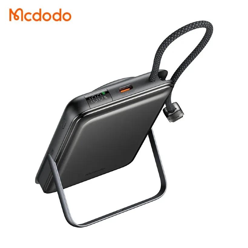 پاوربانک وایرلس 10000 مگنتی مک دودو مدل  MC-6320 توان 20 وات دارای کابل متصل و استند image gallery