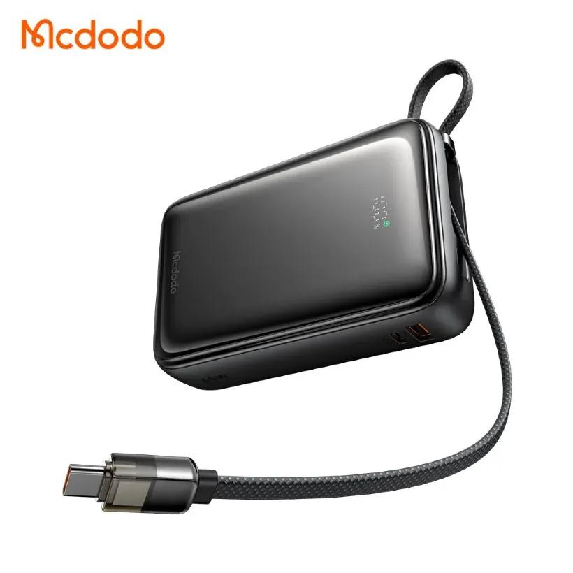 پاوربانک 20000 مک دودو مدل MC-6370 توان 65 وات همراه با کابل متصل image gallery