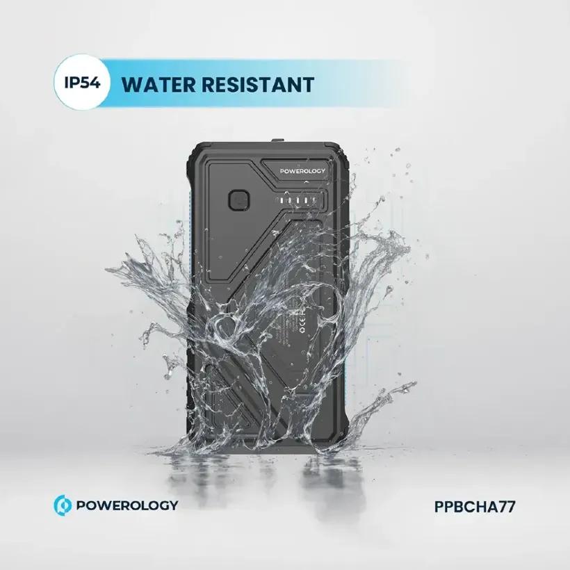 پاوربانک خورشیدی 27000 پاورولوژی Powerology PP077 PPBCHA77 همراه با کابل متصل image gallery