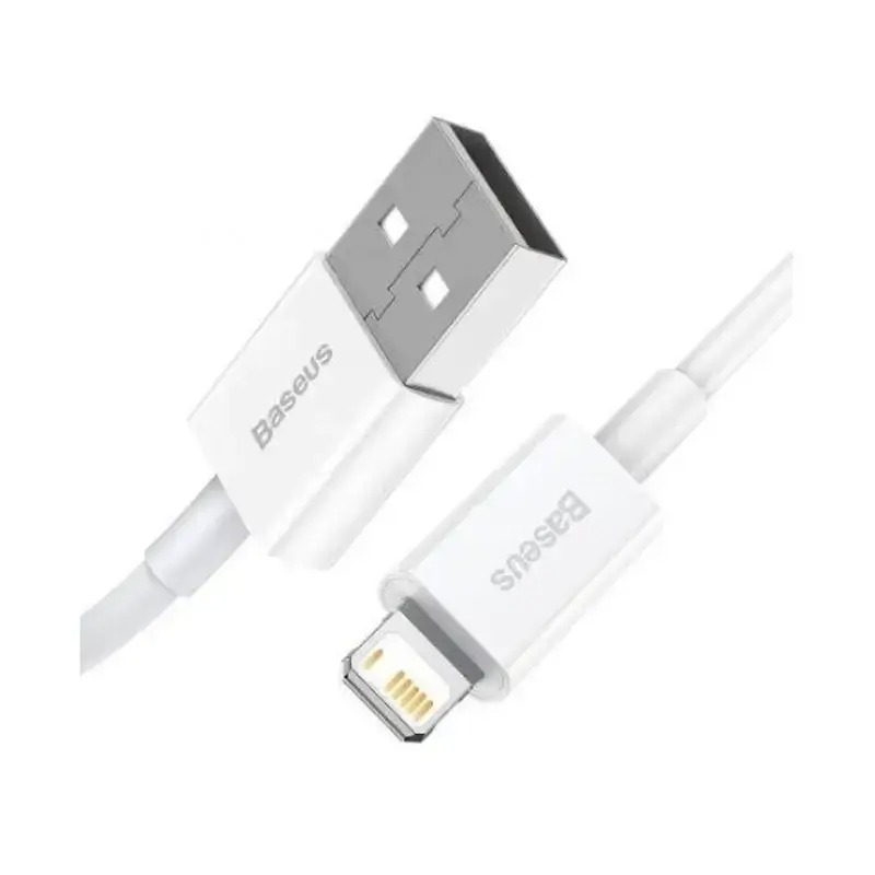 کابل شارژ USB to iP باسئوس مدل Superior Series CALYS-A با طول 1متر 2.4 آمپر image gallery