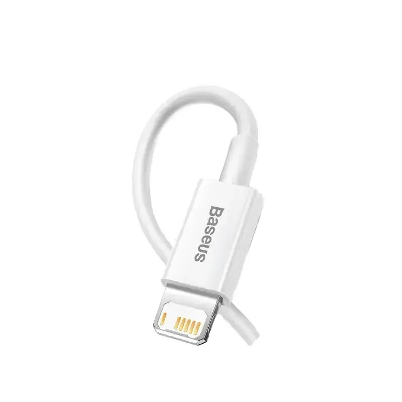 کابل شارژ USB to iP باسئوس مدل Superior Series CALYS-A با طول 1متر 2.4 آمپر image gallery