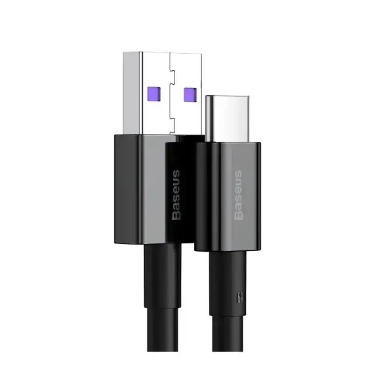 کابل شارژ و انتقال داده باسئوس مدل Baseus Superior Fast Charging Cable USB-A To USB-C 66W با طول 1 متر image gallery