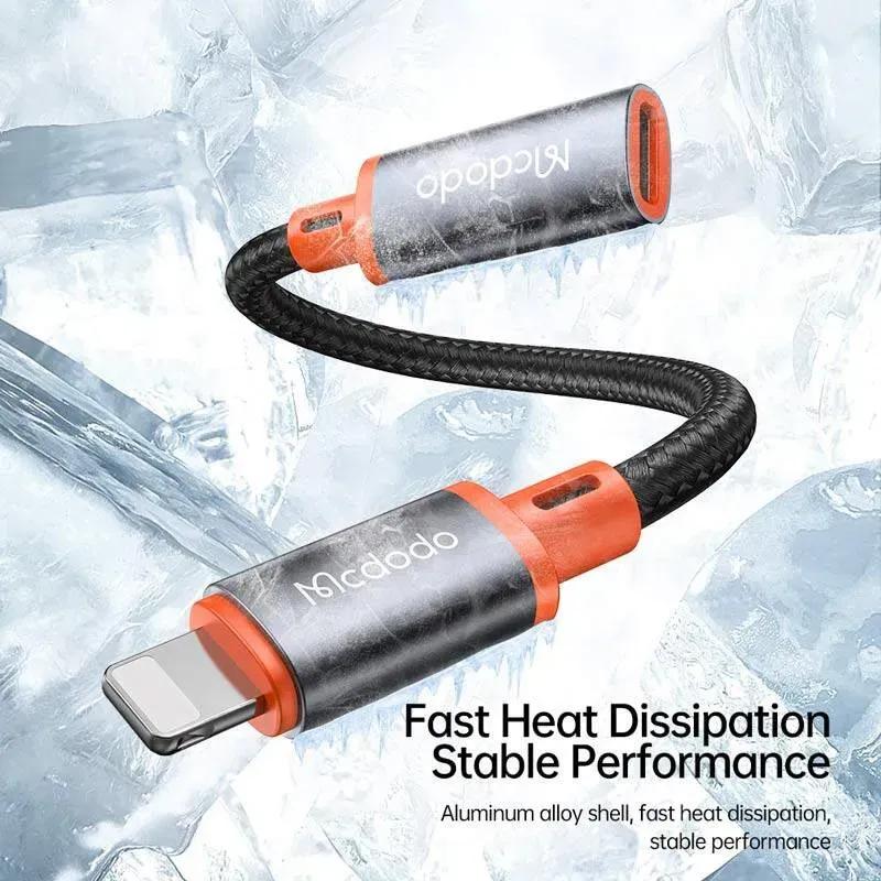 تبدیل لایتنینگ به Type C مک دودو مدل CA-1440 Type C to Lightning توان 2 آمپر image gallery