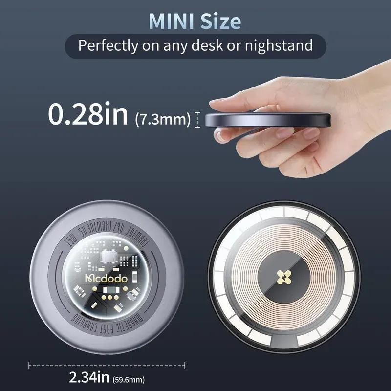 شارژر وایرلس مگ سیف مک دودو مدل CH-2330 توان 15 وات image gallery