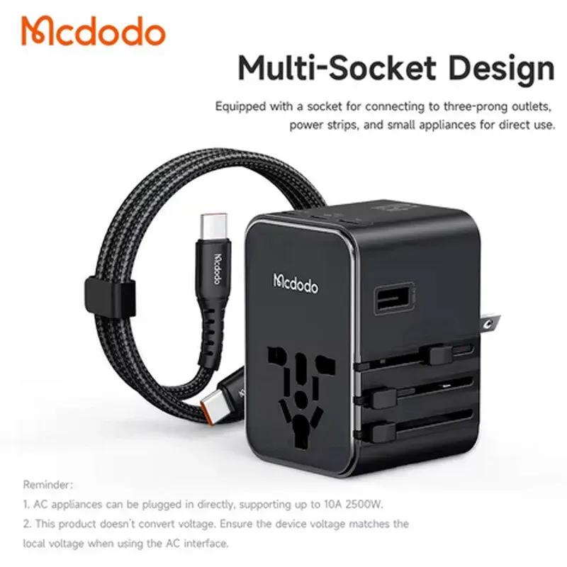 شارژر دیواری و مبدل برق مک دودو مدل CP-327 توان 45 وات همراه با کابل image gallery