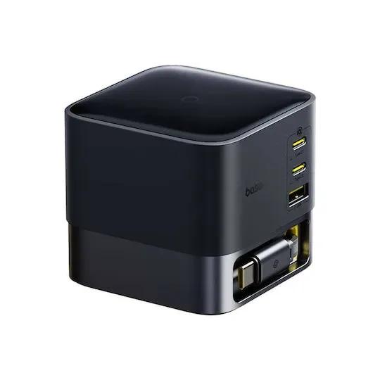 هاب شارژر 3 پورت بیسوس مدل P10164001123 Super GaN 100W توان 100 وات image gallery