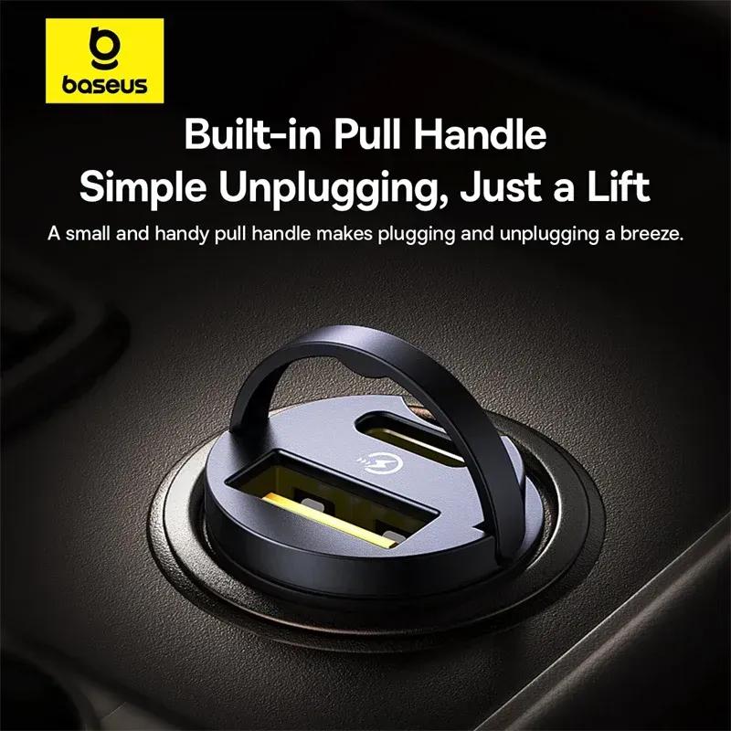 شارژر فندکی فست شارژ بیسوس Baseus Tiny Star C00035001121-03 توان 30 وات image gallery