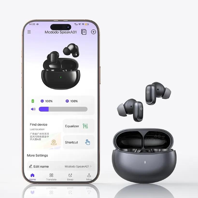 هندزفری بلوتوث مک دودو HP-8221 Speak A01 ANC+ENC AI Translation image gallery