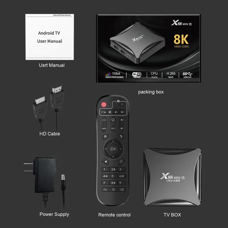 اندروید باکس ایکس 88 مدل X88 Mini 13 4GB 32GB image gallery