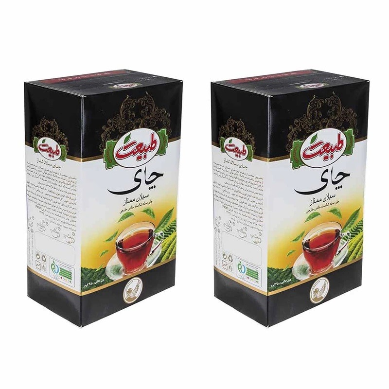 چای سیاه سیلان ممتاز طبیعت وزن 450 گرمی (کارتن 10 بسته‌ای) image gallery