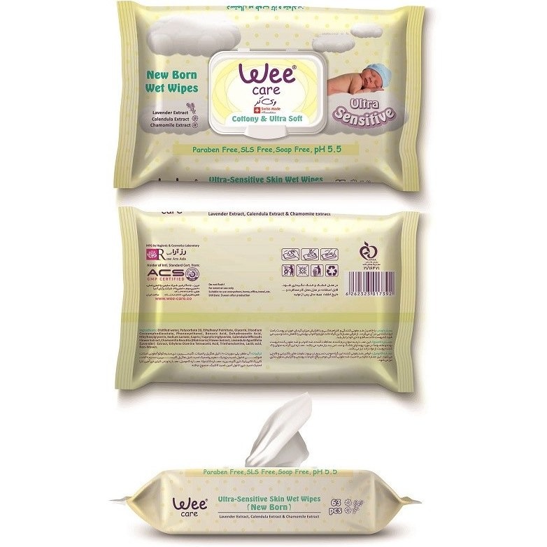 دستمال مرطوب نیوبرن مدل Wee Care ultra sensetive image gallery