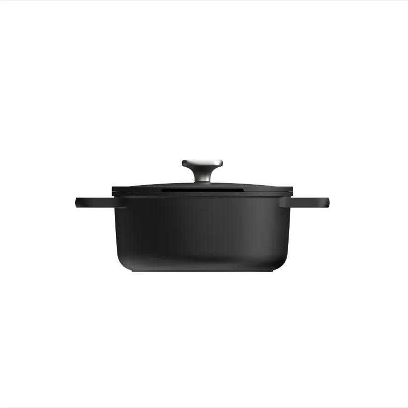 قابلمه نچسب برگهف بلژیک مدل Covered stockpot BergHoff Leo Phantom سایز24cm با دسته سیلیکونی image gallery