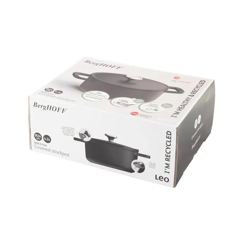 قابلمه نچسب برگهف بلژیک مدل Covered casserole BergHoff Leo Phantom سایز 20cm image gallery