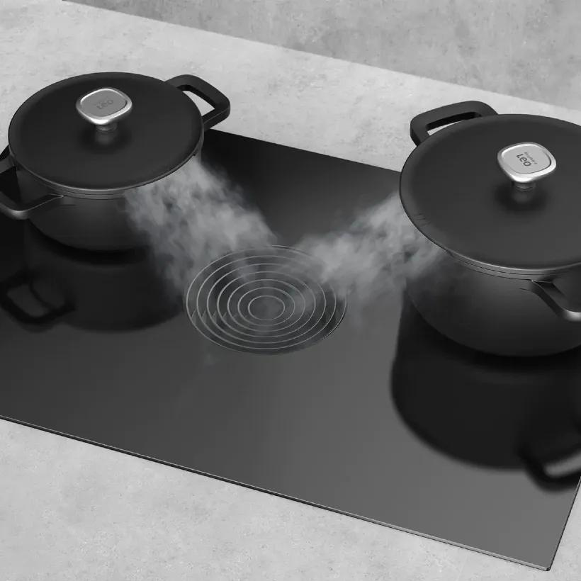 قابلمه نچسب برگهف بلژیک مدل Covered casserole BergHoff Leo Graphite Alu سایز24cm image gallery
