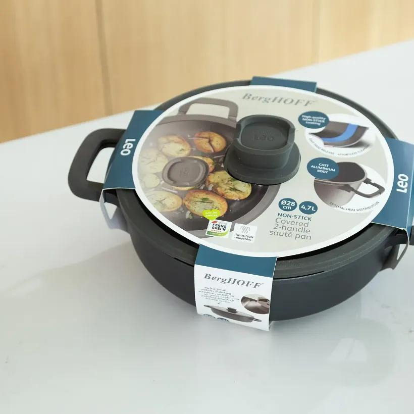 تابه دو دسته برگهف بلژیک مدل +sauté pan non-stick BergHoff Leo Stone سایز 28cm image gallery