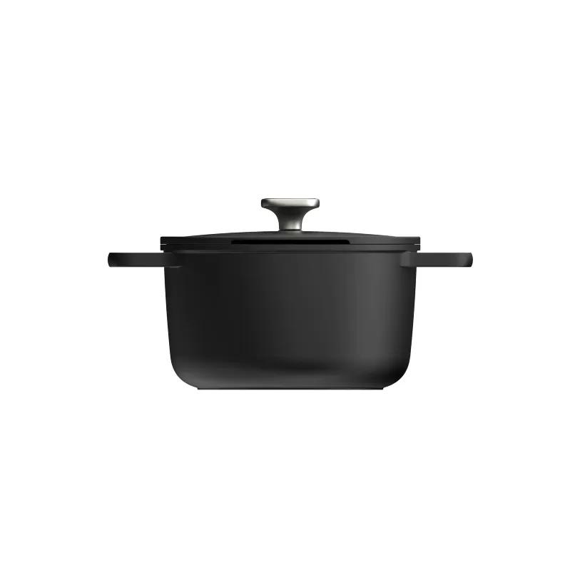 قابلمه نچسب برگهف بلژیک مدل Covered stockpot BergHoff Leo Phantom سایز28cm با دسته سیلیکونی image gallery