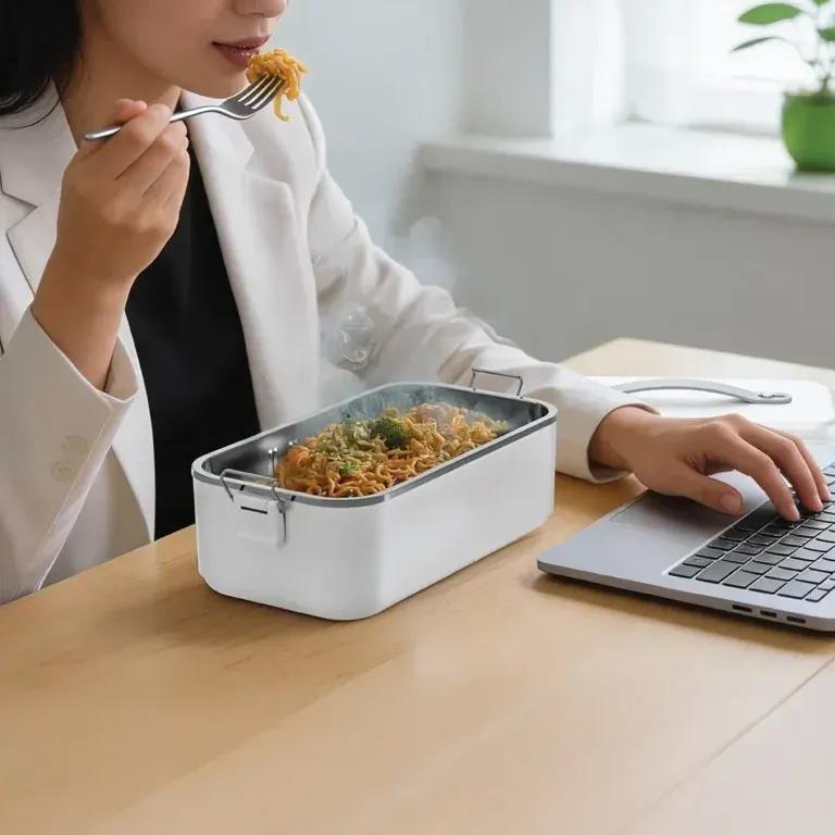ظرف غذای گرمکن دار گرین لاین Green Lion GLB-20 GNGB20LBXWH ظرفیت 1 لیتر image gallery